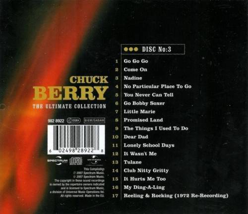 Chuck Berry The Ultimate Collection : CD 3 Back